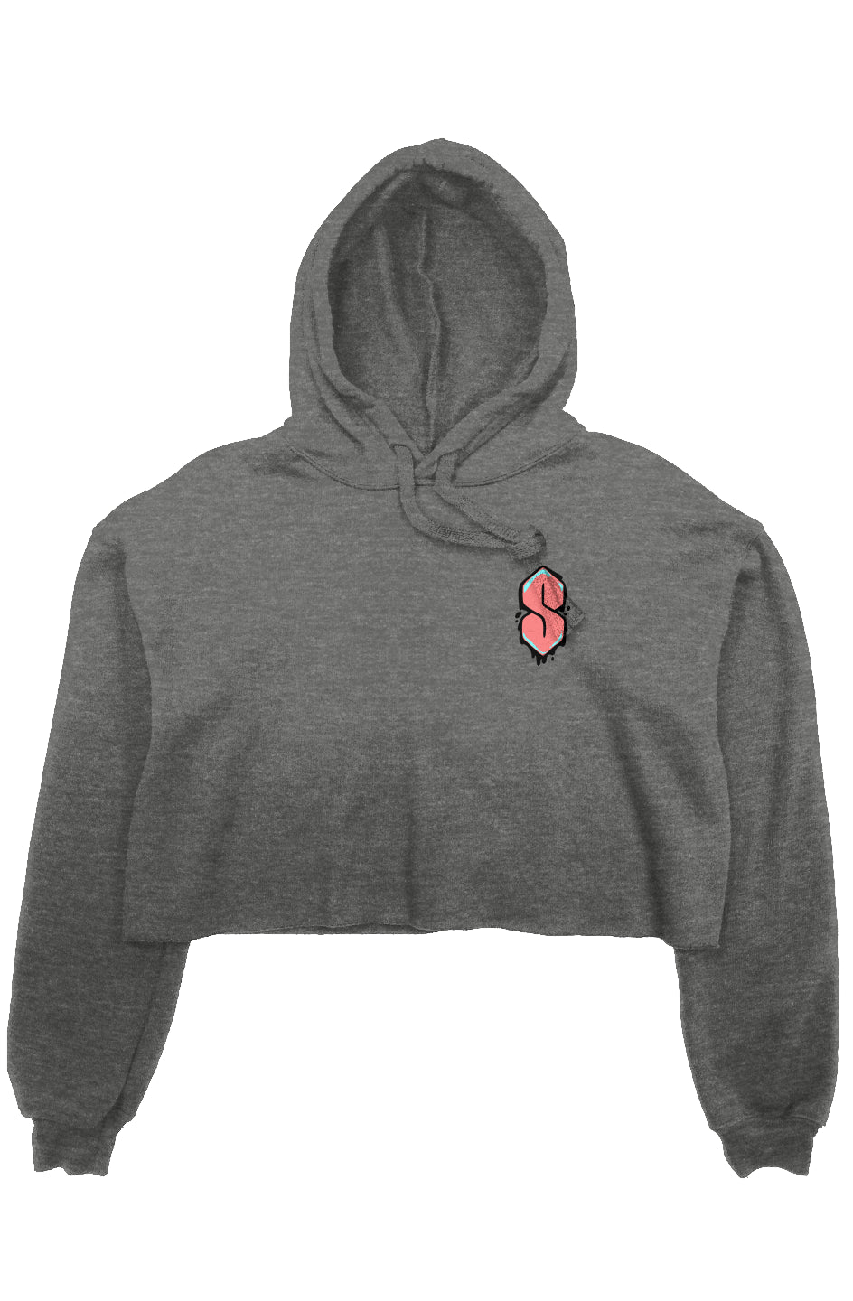 women's crop fleece hoodie
