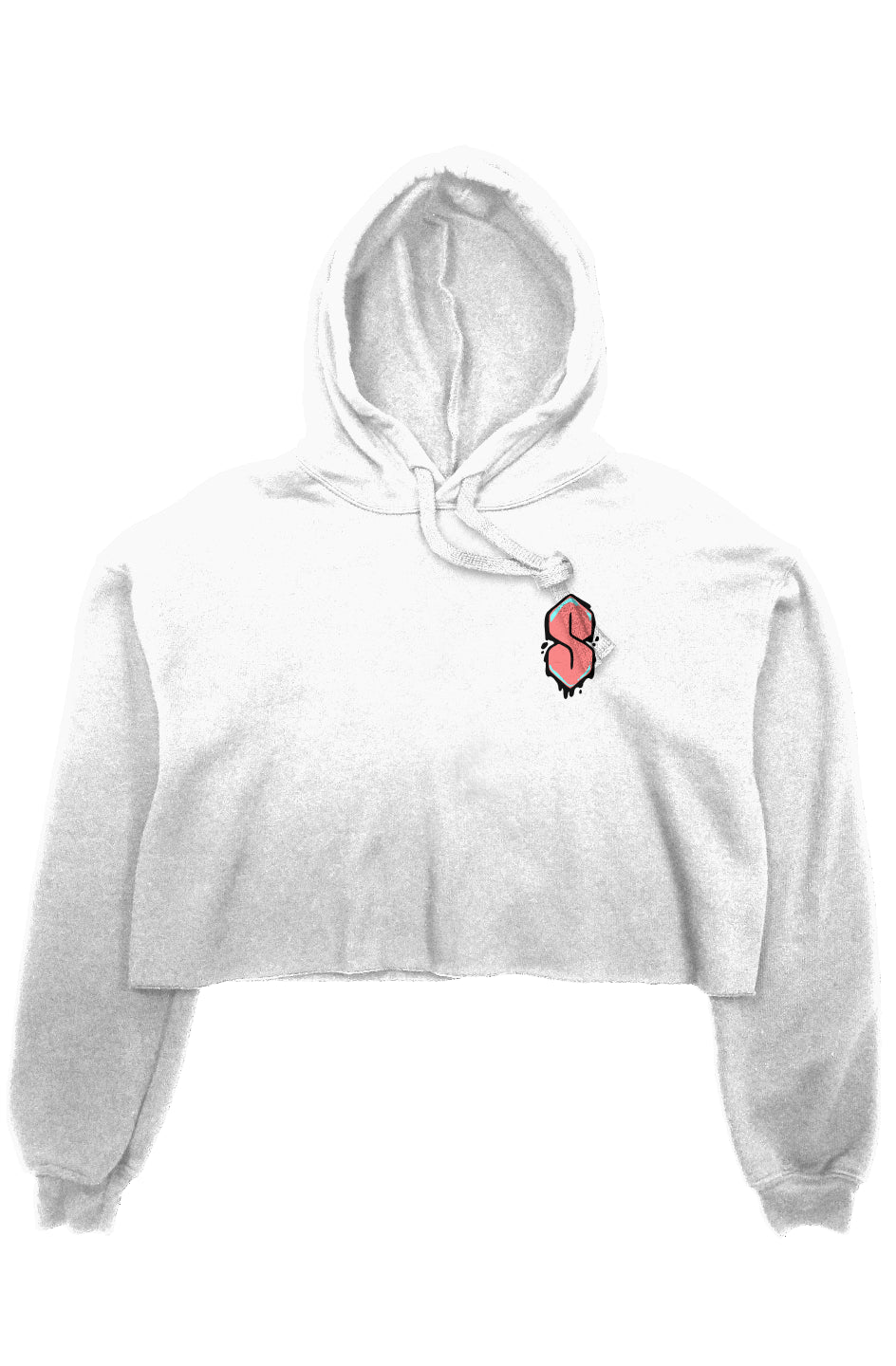 women's crop fleece hoodie