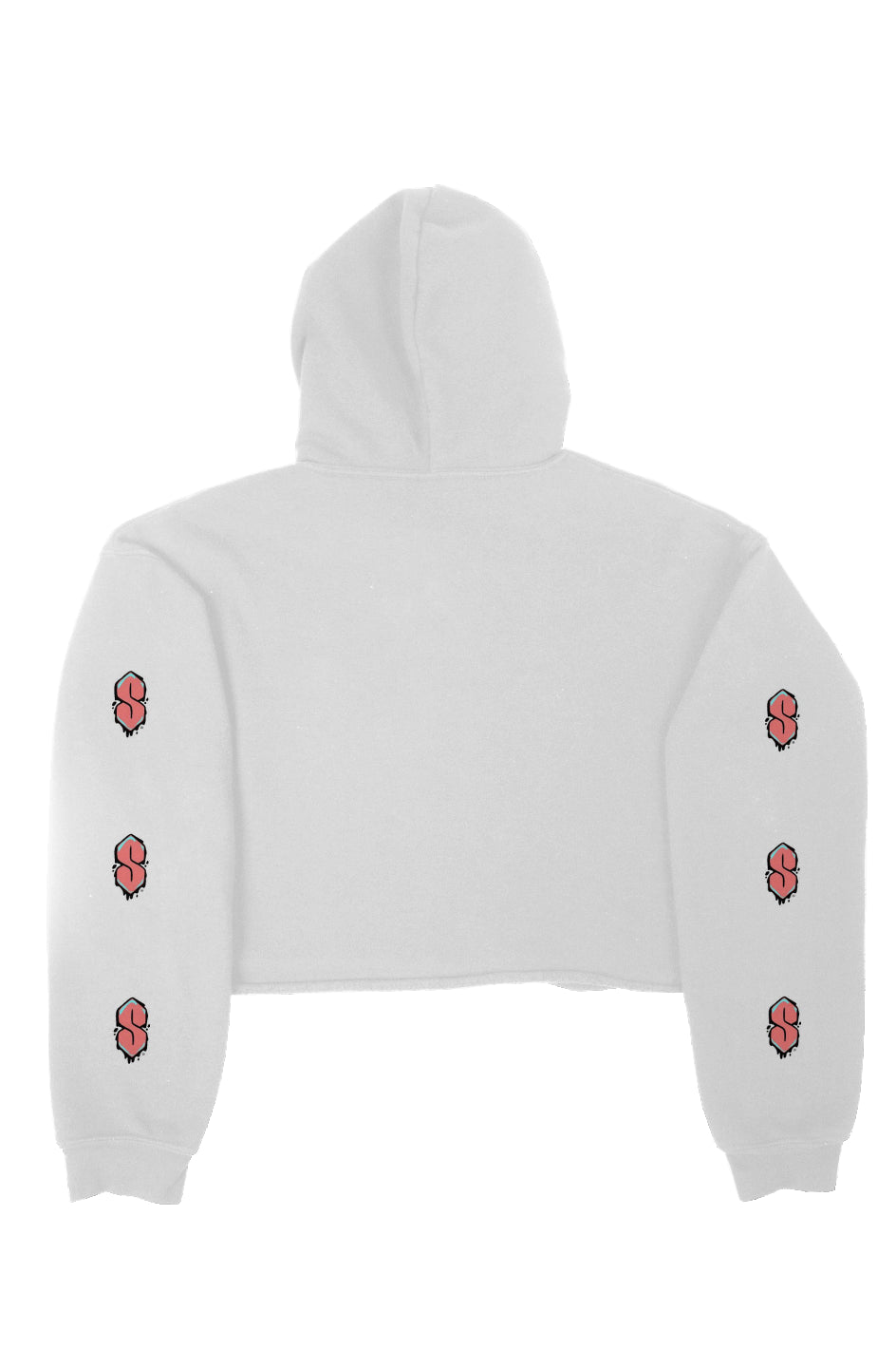 women's crop fleece hoodie