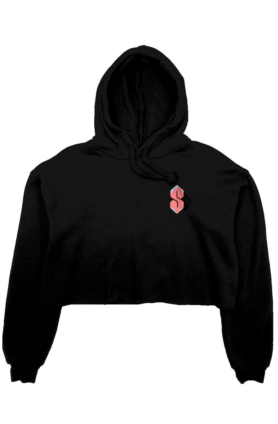 women's crop fleece hoodie