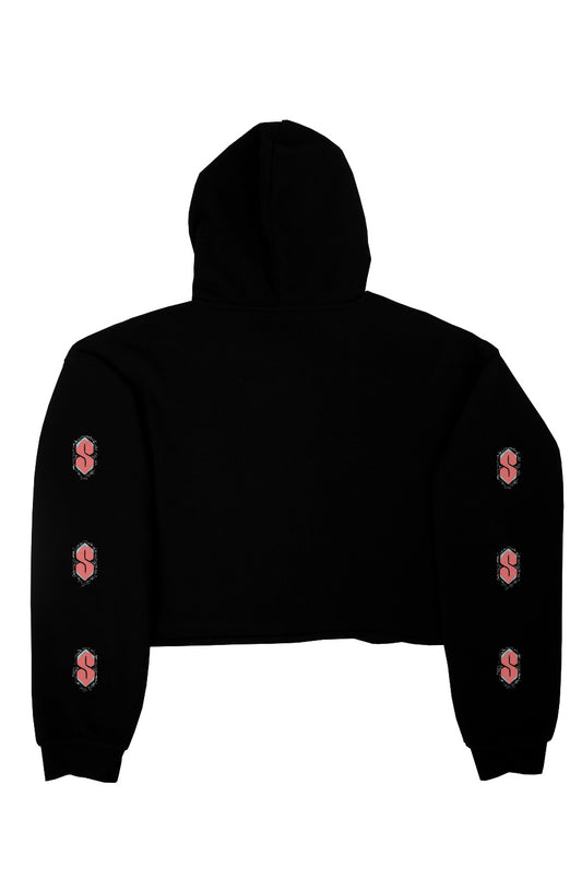 women's crop fleece hoodie 